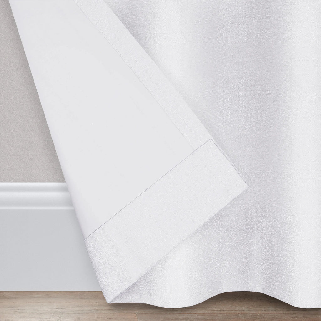 White Rod Pocket Single Curtain Panel S968890