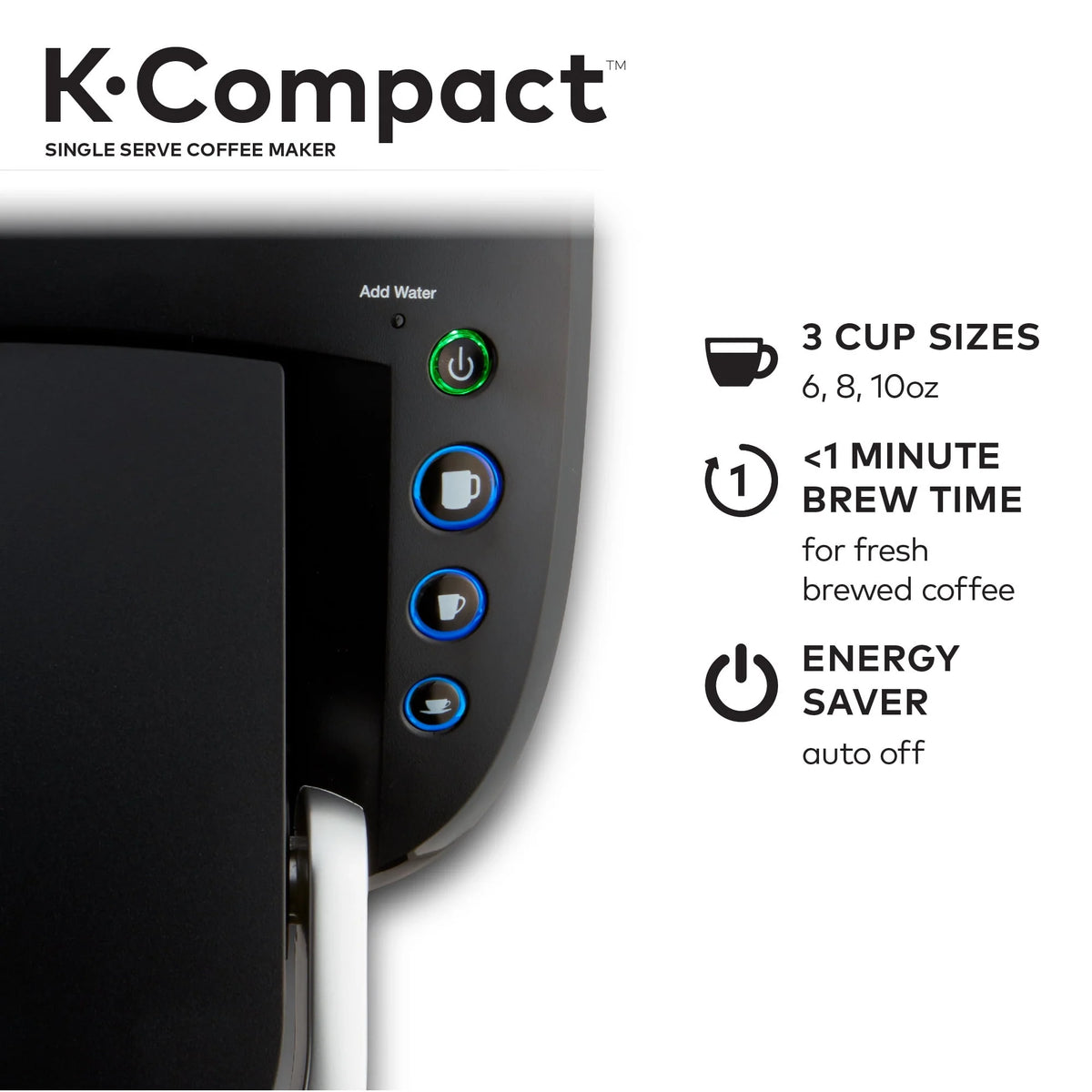 Black Single-Serve Coffee Maker B1649