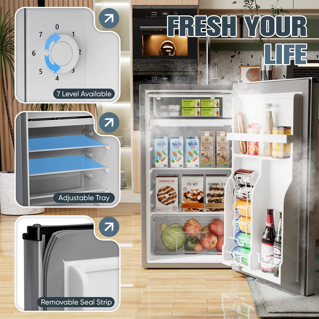 3.2 Cu.ft Black Compact Refrigerator Z611746