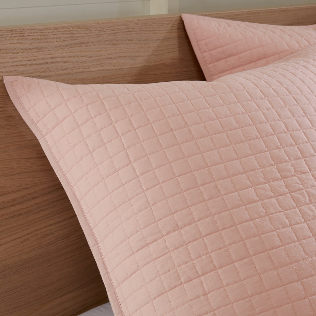 Cotton Jacquard Pink 5-Piece Comforter Set B3626
