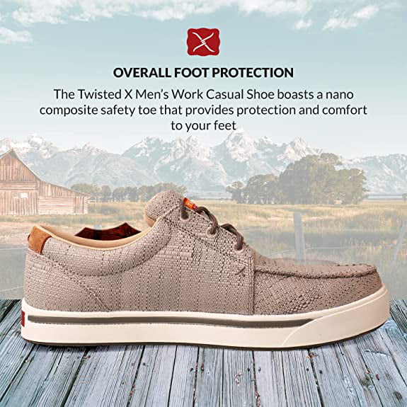 Light Grey Work Casual Shoe with Safety Toe R3733