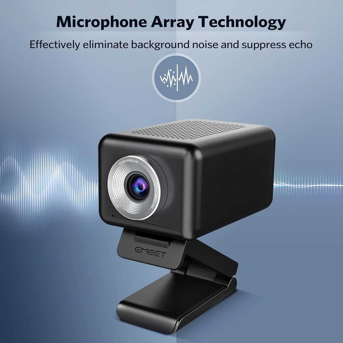3 in 1 1080P 60FPS Webcam with Microphone and Speaker B58043