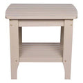 Gray Stone Wooden Side Table U703541