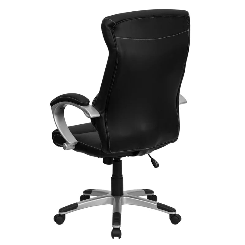Black LeatherSoft Executive Swivel Office Chair P167
