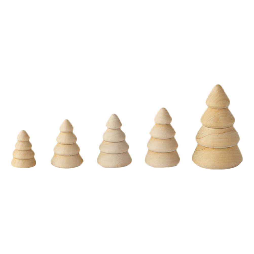 Unfinished Wooden Peg Dolls Christmas DIY Shapes Figures S5916