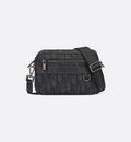 Black Mini Safari Bag with Strap Q7007