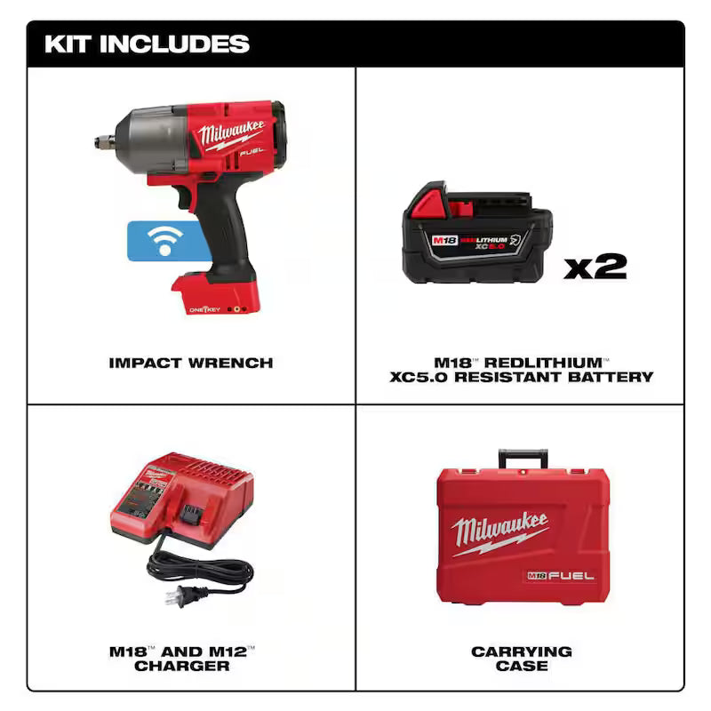 18-Volt Li-Ion Brushless Cordless 1/2 in. High-Torque Impact Wrench F77332