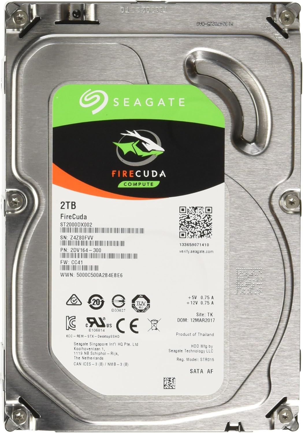 2TB 7200RPM SATA Internal Hard Drive X572118