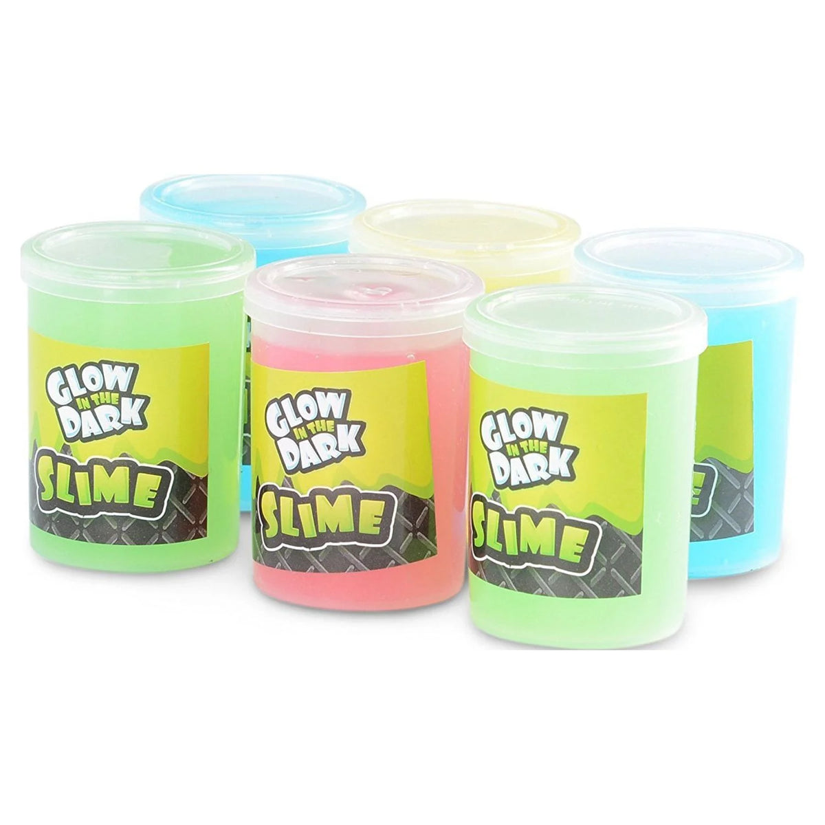 Glow In The Dark Slime 6 Pack Assorted Neon Colors V498