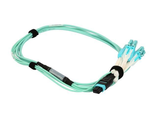 Aqua OM3 Fiber Optic Patch Cable 6 ft X952