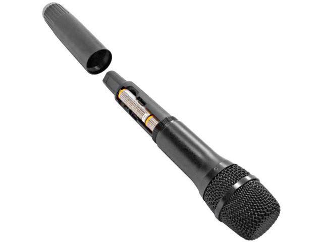 4 Channel UHF Wireless Microphone System with 2 Handheld and 2 Headset Microphones F1758