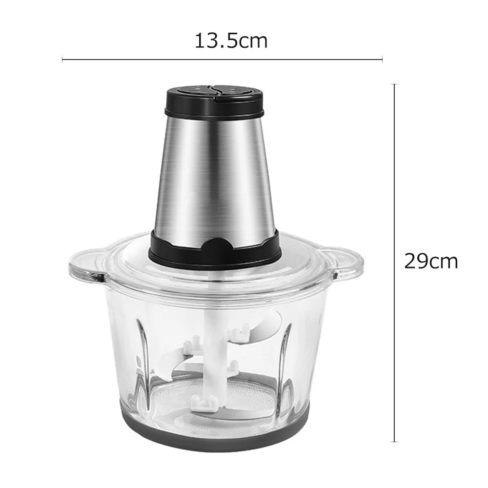 Electric Meat Grinder 2L Stainless Steel 250W O68716