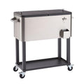 100 Quart Stainless Steel Cooler with Shelf E5246