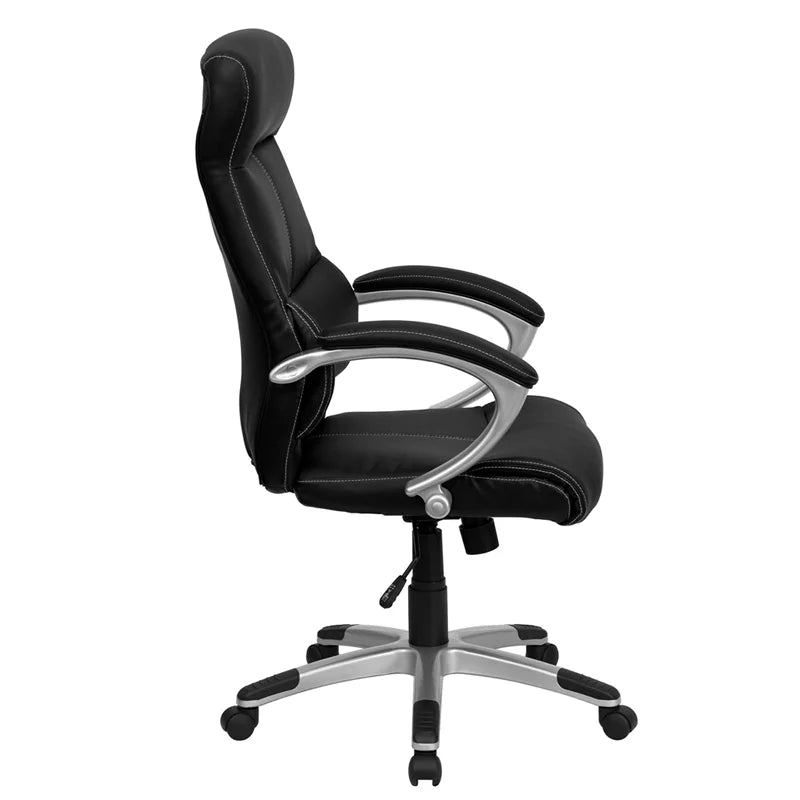 Black LeatherSoft Executive Swivel Office Chair P167