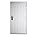 Steel Security Door with Frame and Hardware, 36" White R212