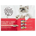 Beef Chicken Turkey & Cheese Gravy Sliced Wet Cat Food Variety Pack I61471