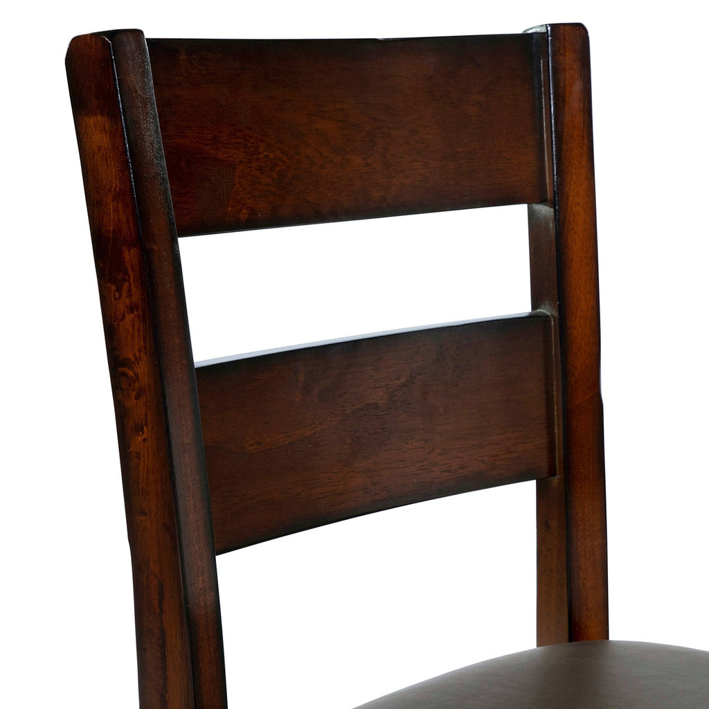 Rustic Cherry Counter Chairs (Set of 2) F58045
