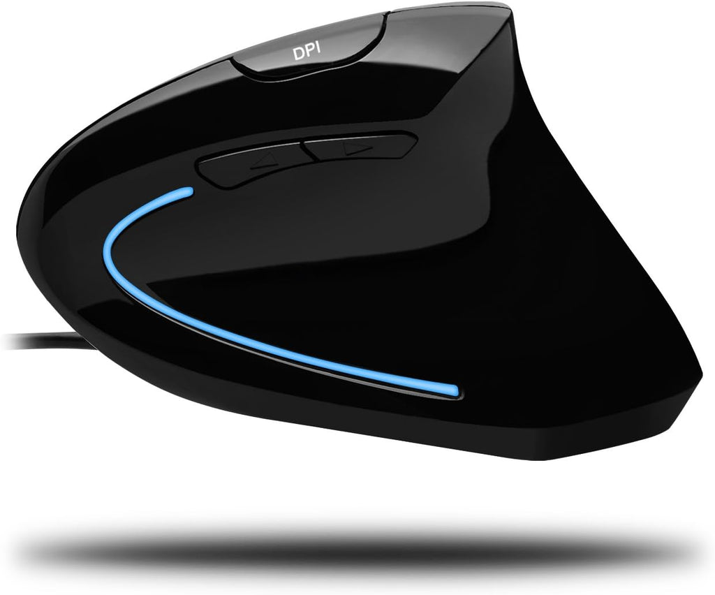 Glossy Black USB Optical Mouse with Scroll Wheel L134