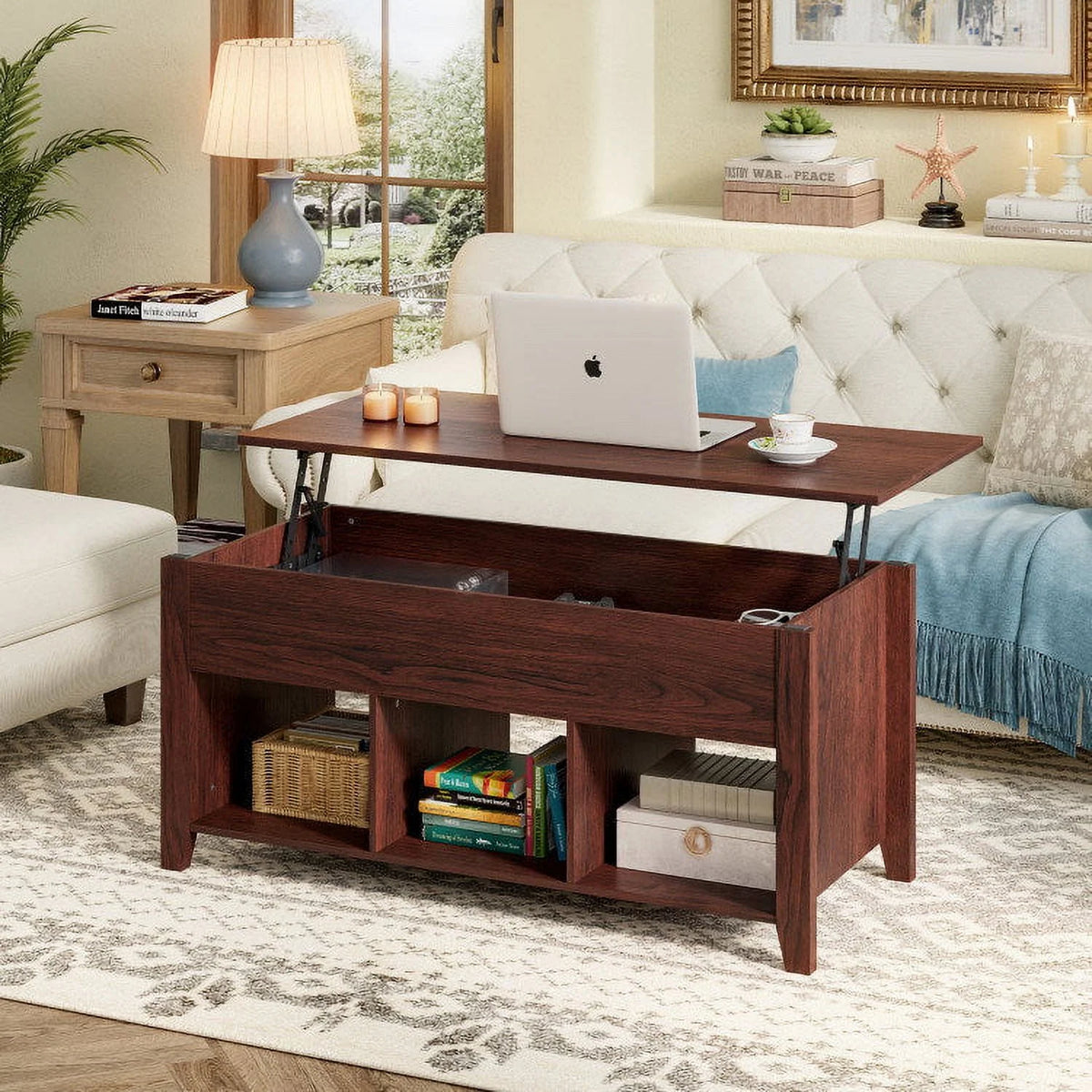 Lift Top Coffee Table with Storage G339