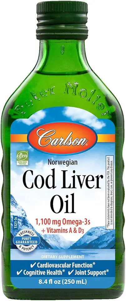 Cod Liver Oil 1,100 mg Omega-3s 250 mL Q171