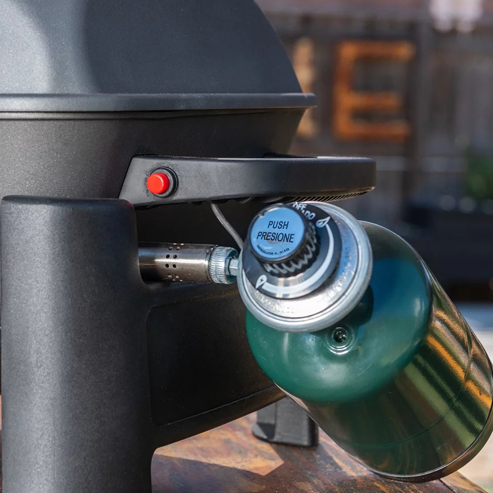 1 Burner Cast Aluminum Tabletop Propane Gas Grill Black G73656