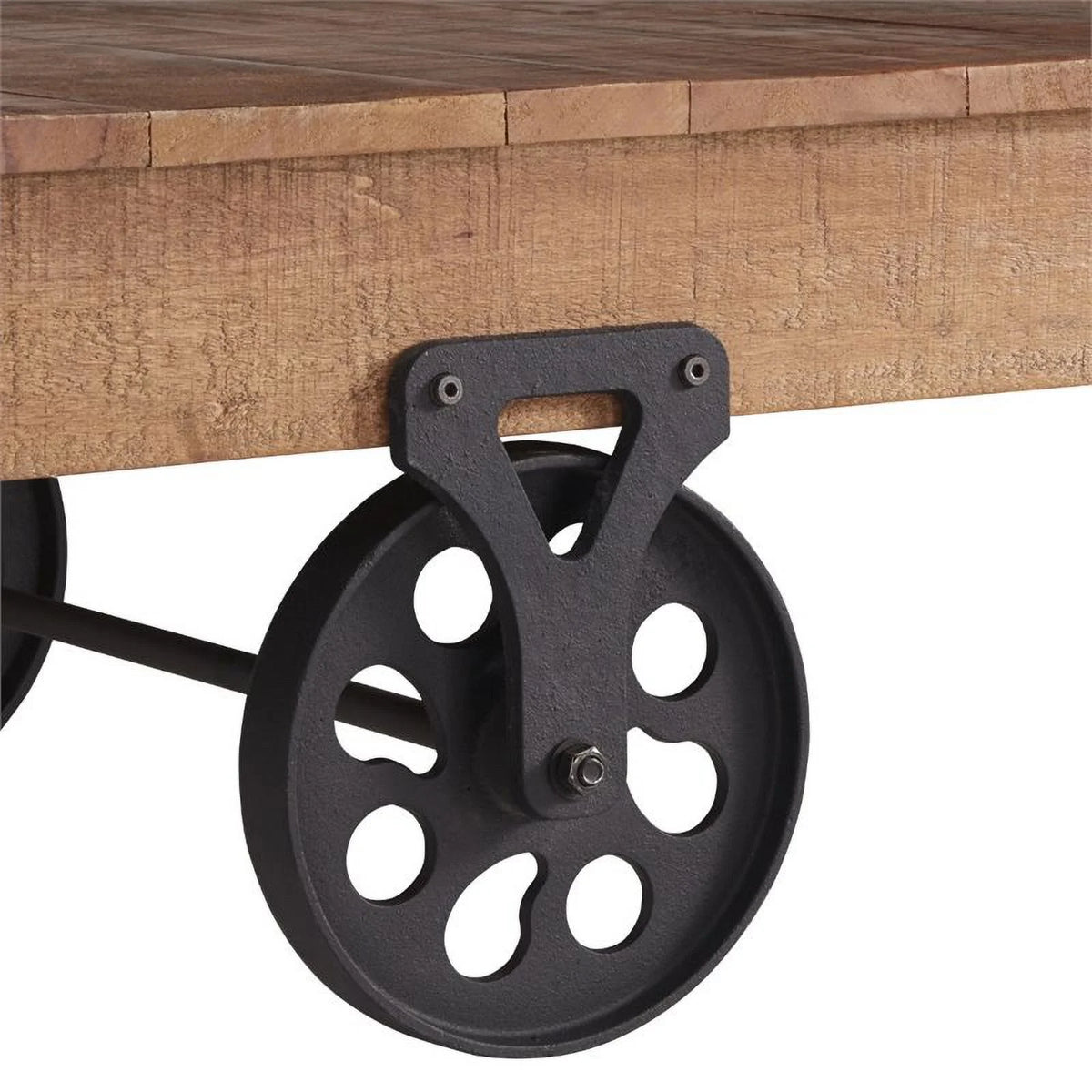 Wood End Table in Dark Brown H653926
