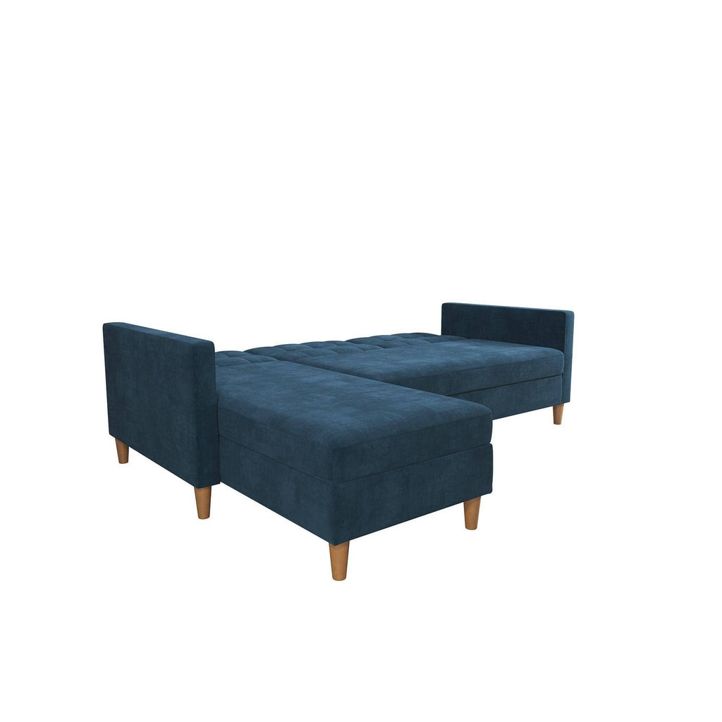 Blue Storage Futon/Sectional L229016