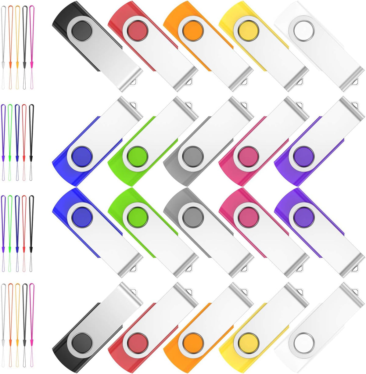 20 Pack 16GB USB Flash Drive with LED Indicator G970569