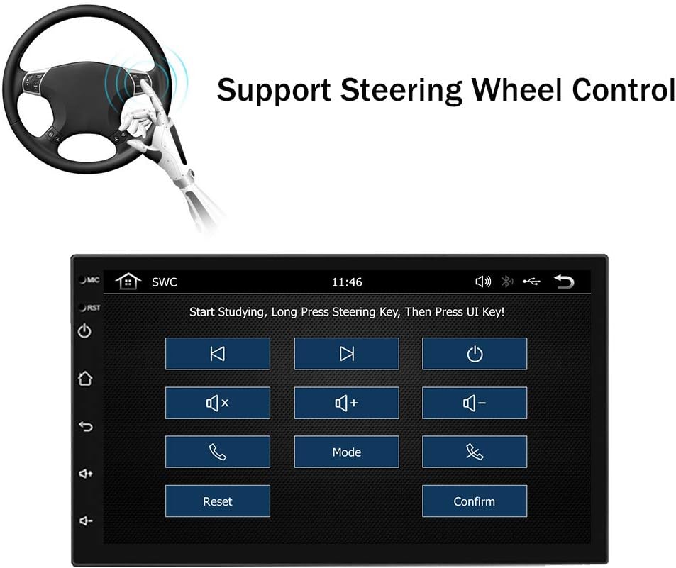 7in Car Stereo Radio Touch Screen Double Dins U4422