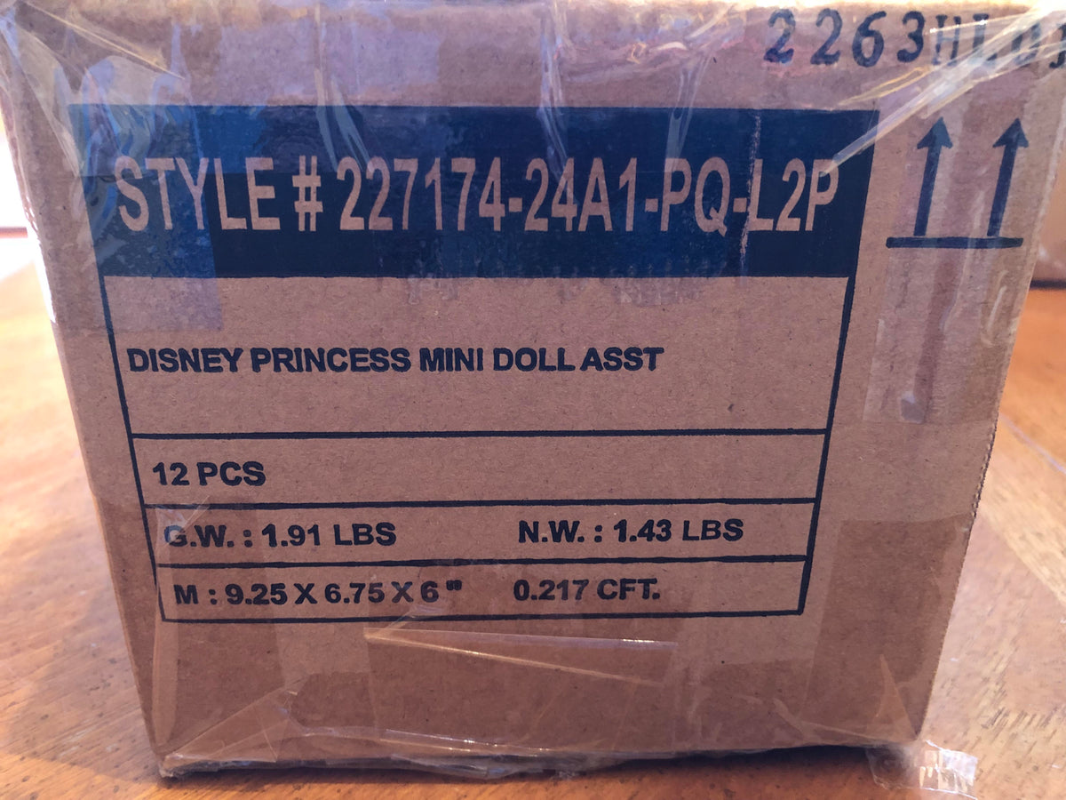 12 Pc Poseable Princess Dolls U6863