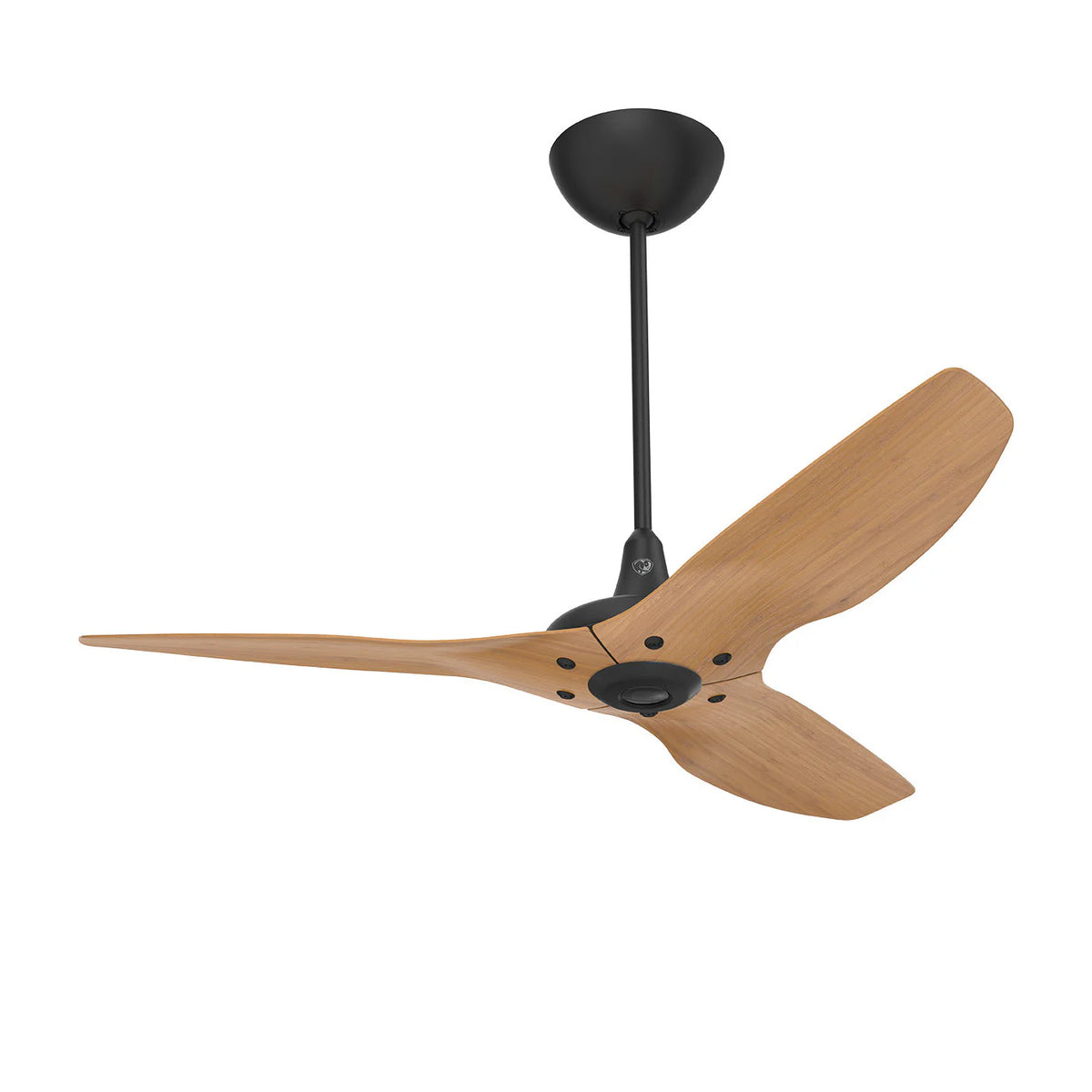 52 Ceiling Fan with Bamboo Blades and Black Finish E25140