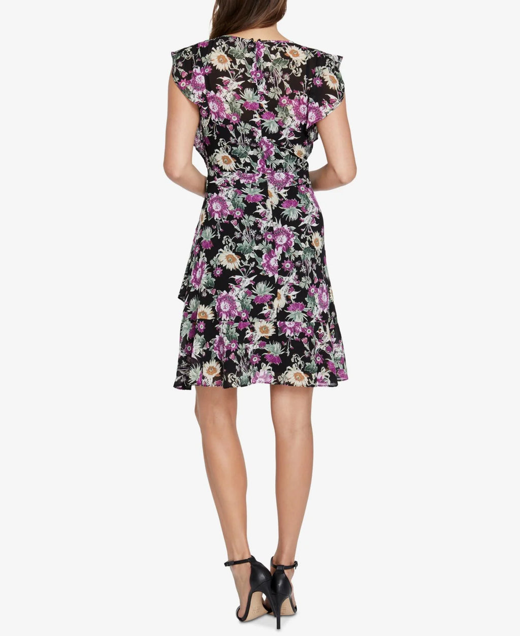 Black Flounce Dress V990574