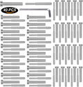 40 Pack Stainless Steel Invisible Receiver and Swage Stud End for 3/16 Inch Cable Railing M34746