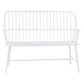 White Iron Patio Bench A863610