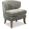 Smoke Gray Crushed Velvet Wingback Chair E6781