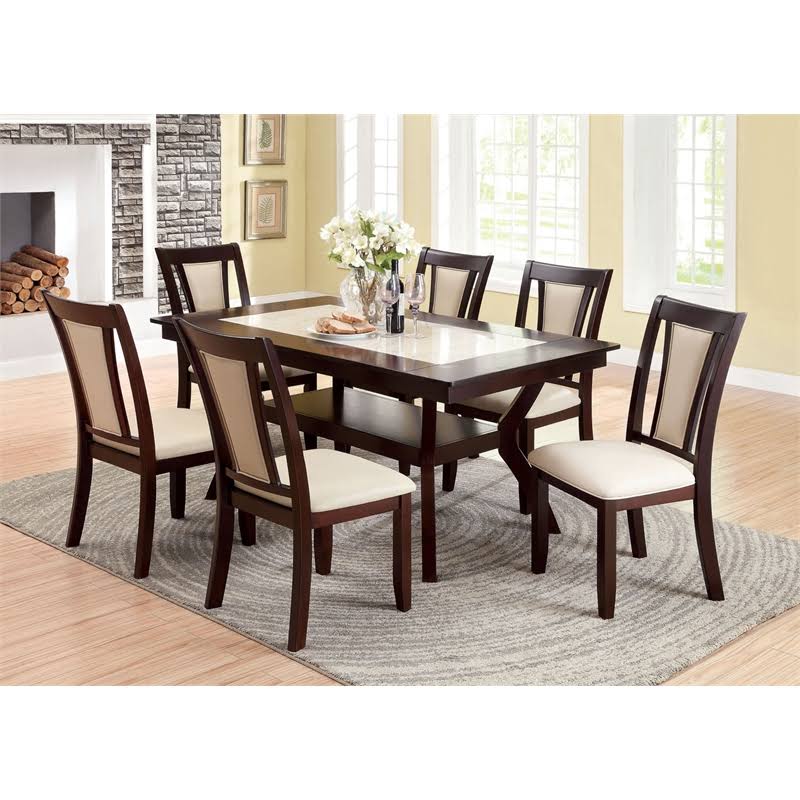 Dark Cherry Wood Dining Chair (Set of 2) C494067