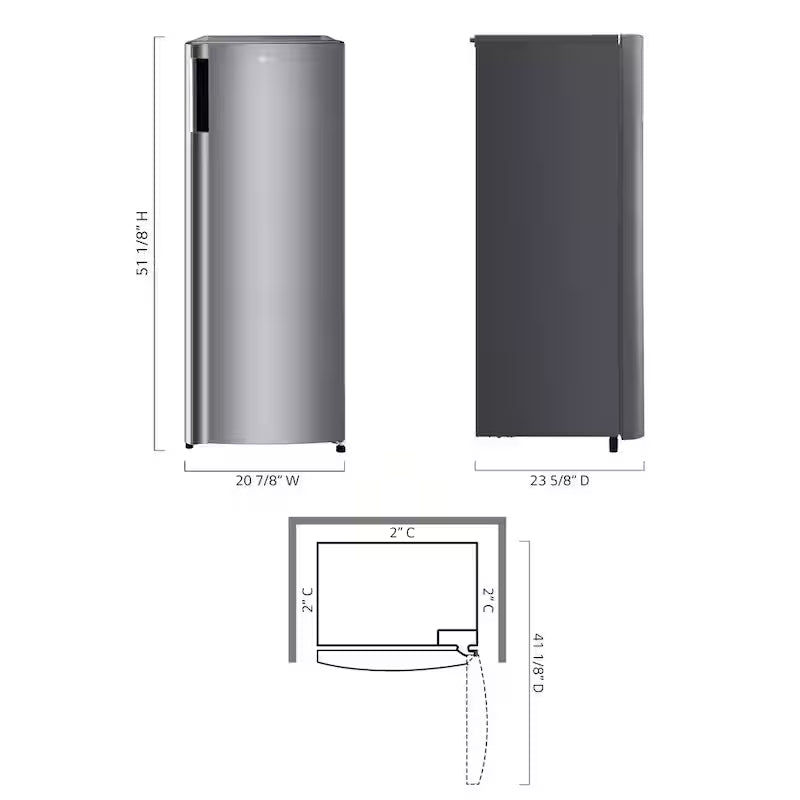 6 cu. ft. Single Door Upright Freezer G329734