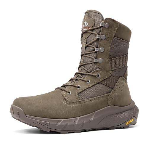 Men's Breathable Leather Tactical Work Boots N44050