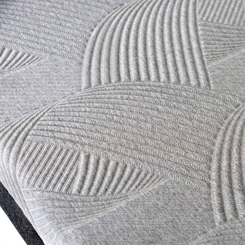 Full 10x22 Memory Foam Mattress in Light Gray Dark Gray Z837662