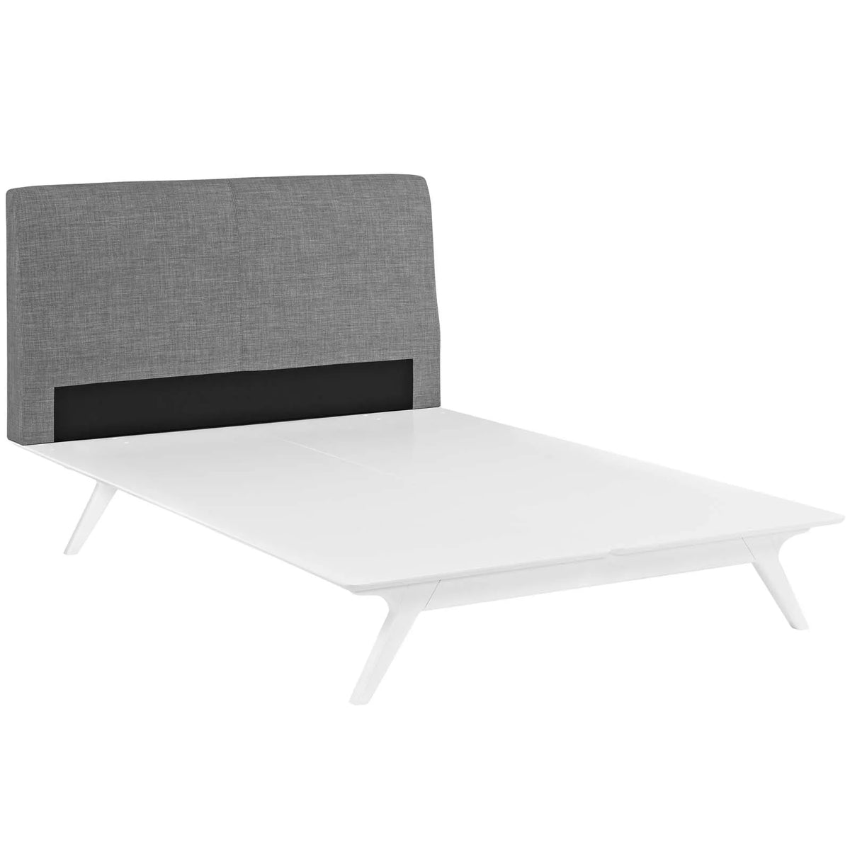 King Bed in White Gray N5432