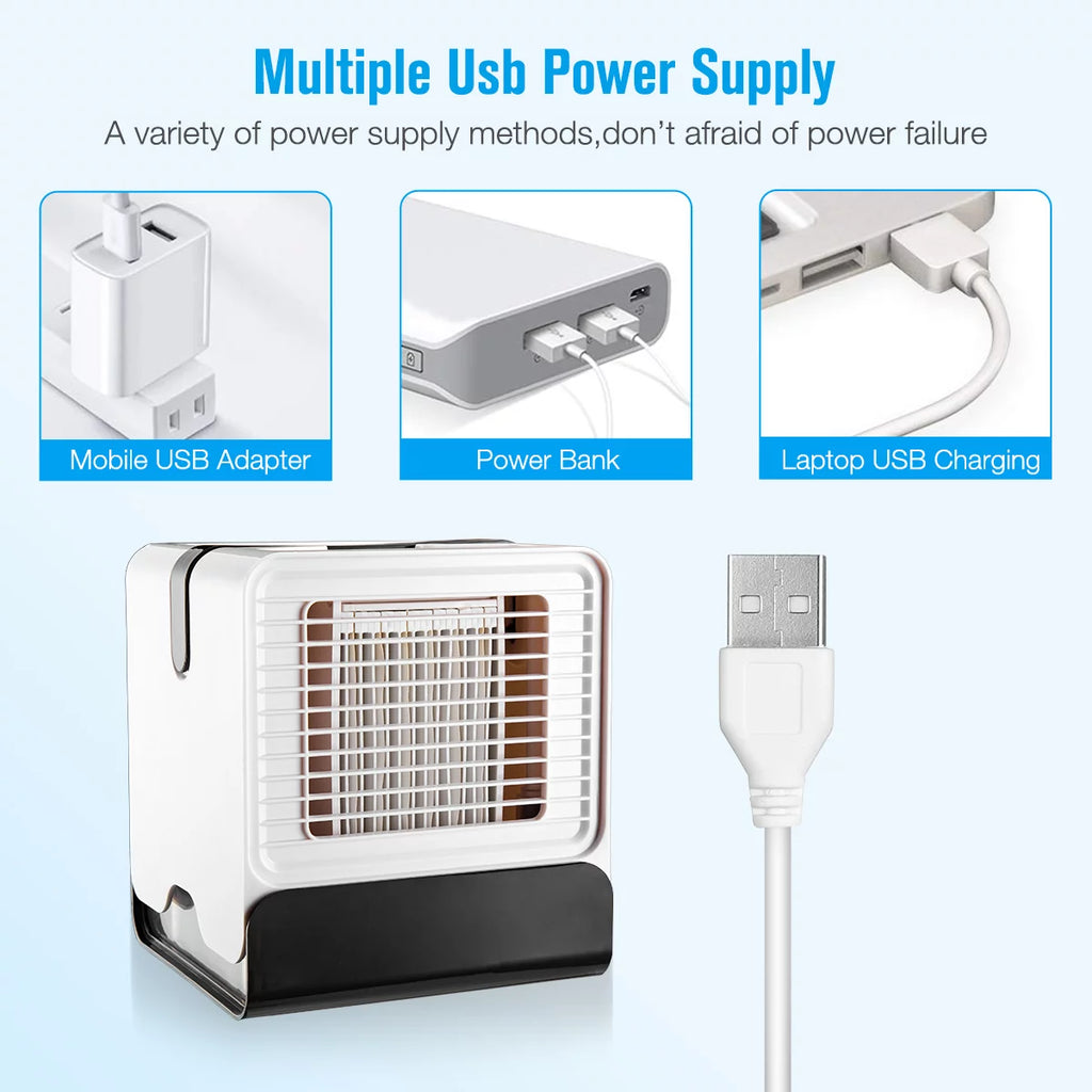 Portable Air Conditioner USB Fan W95291
