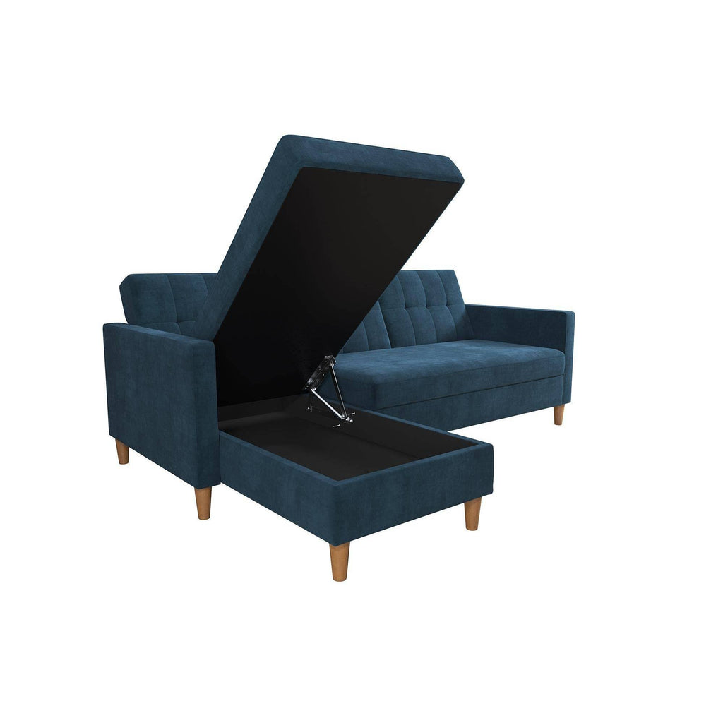 Blue Storage Futon/Sectional L229016