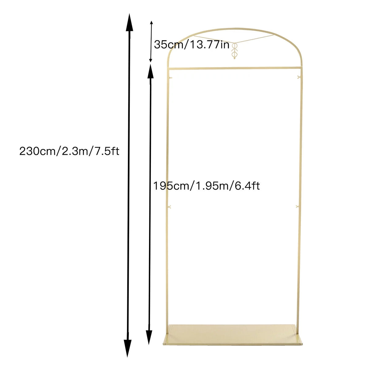 Metal Clothes Storage Rack 7.5ft A84895
