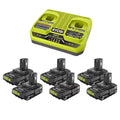 18V 1.5 Ah Batteries with Dual-Port Charger Starter Kit B9777