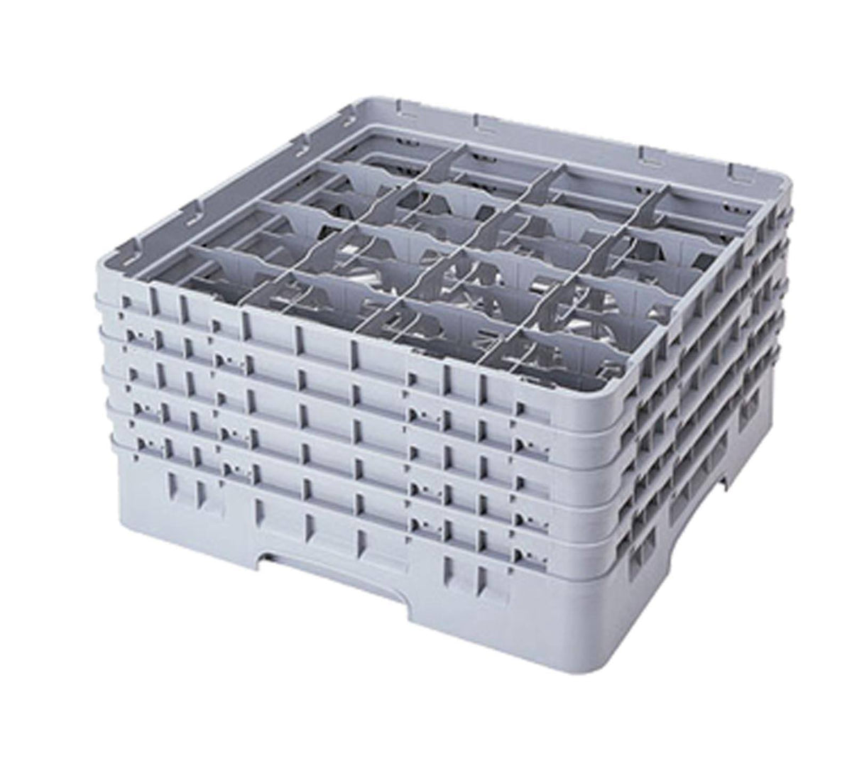 Brown 16 Compartment Full Size Camrack Glass Rack S1730