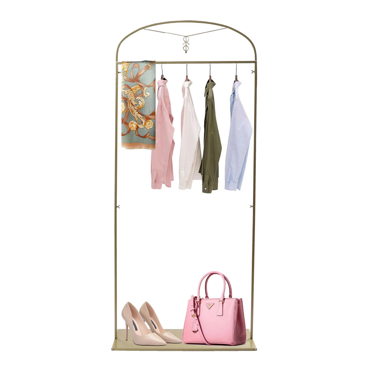 Metal Clothes Storage Rack 7.5ft A84895