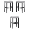 29" Saddle Seat Bar Stool Set of 3 T52742