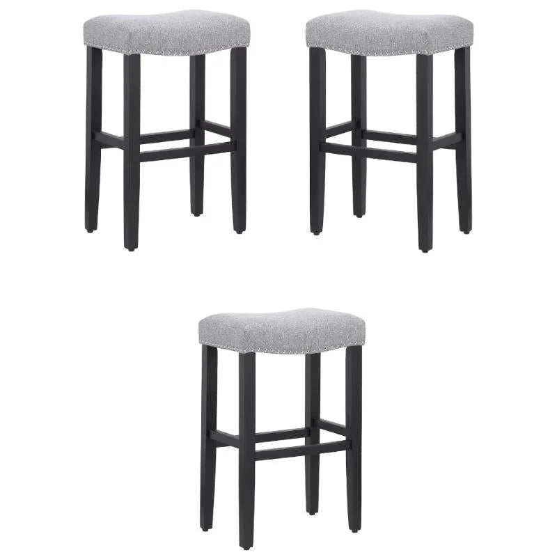 29" Saddle Seat Bar Stool Set of 3 T52742