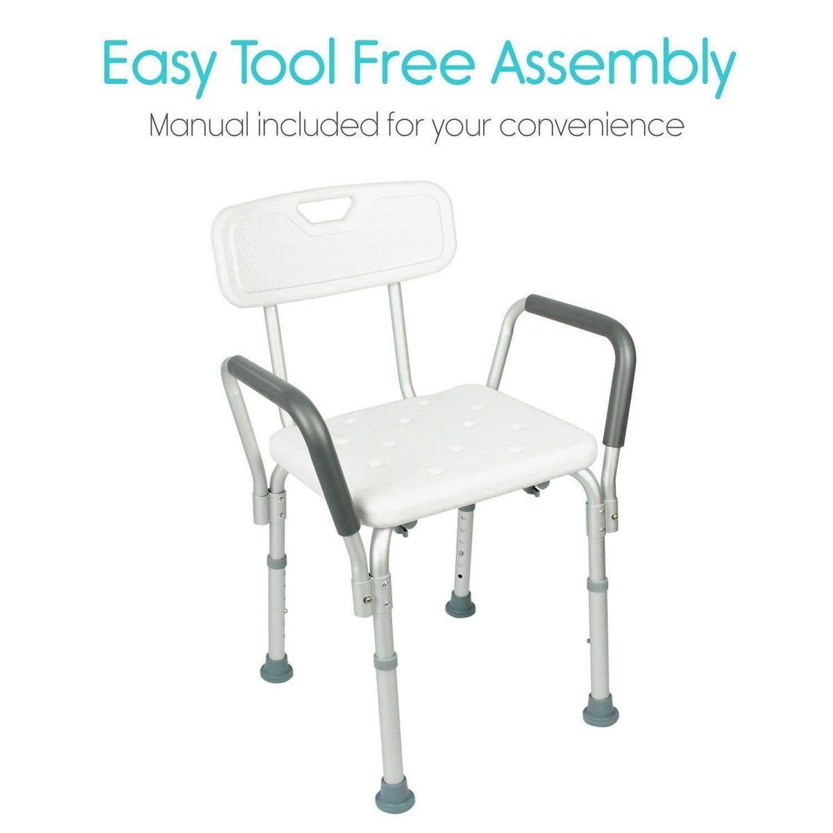 Shower Chair with Back and Arms T389