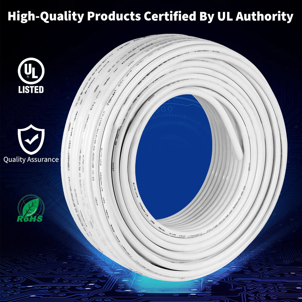 Cat6 Cable 1000ft 23AWG Solid Bare Copper UTP Y2264